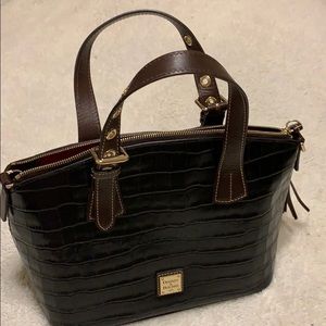 Dooney&Bourke Croco Embossed Leather Satchel